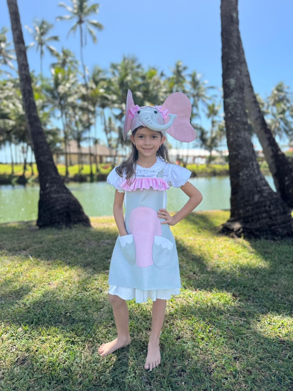 Molde Digital - Kit Avental + Touca Elefante