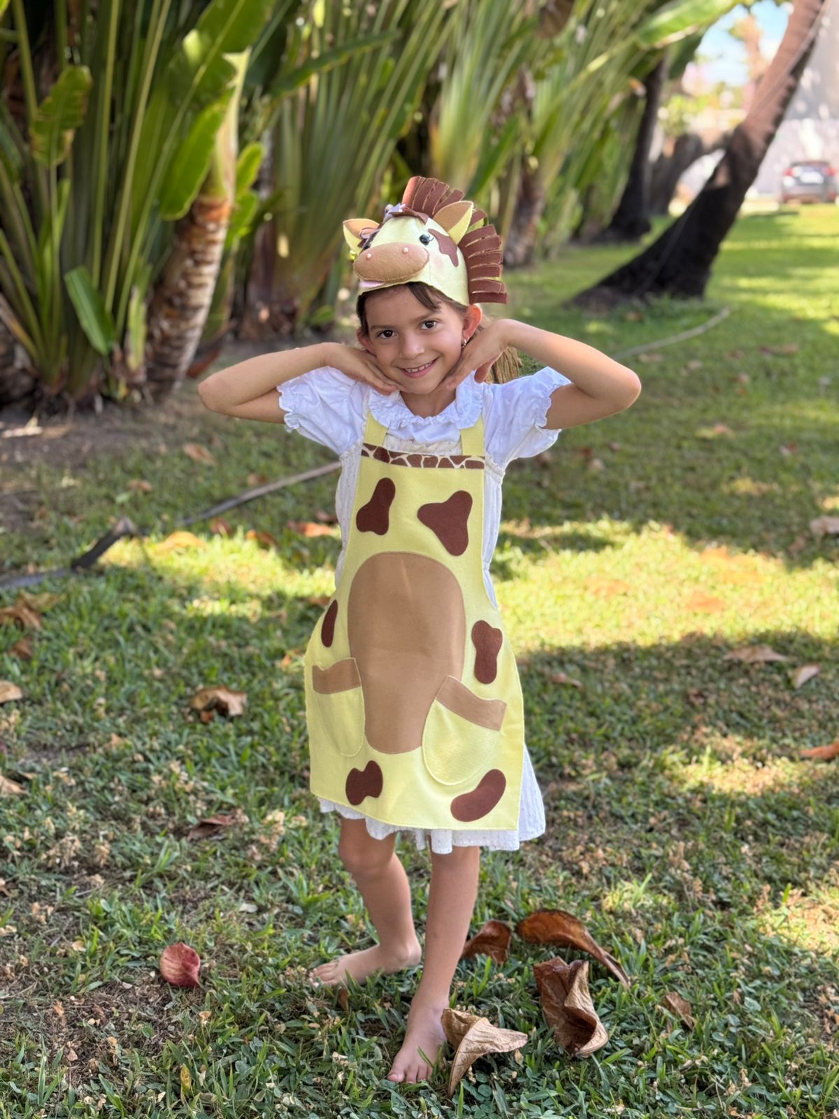 Molde Digital - Kit Avental + Touca Girafa