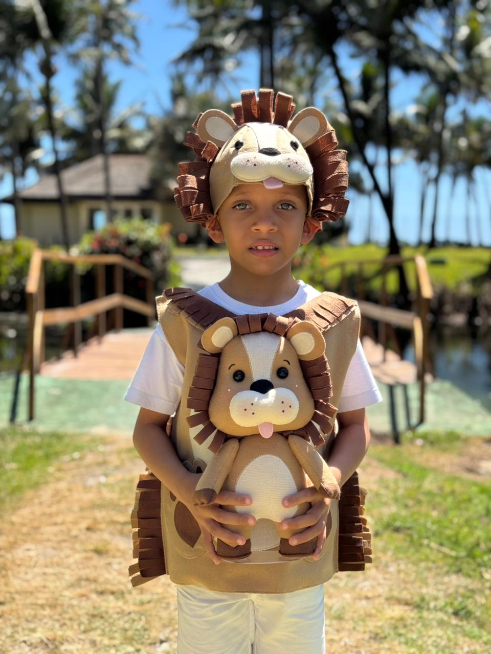 Molde Digital - Kit Colete + Touca Leão