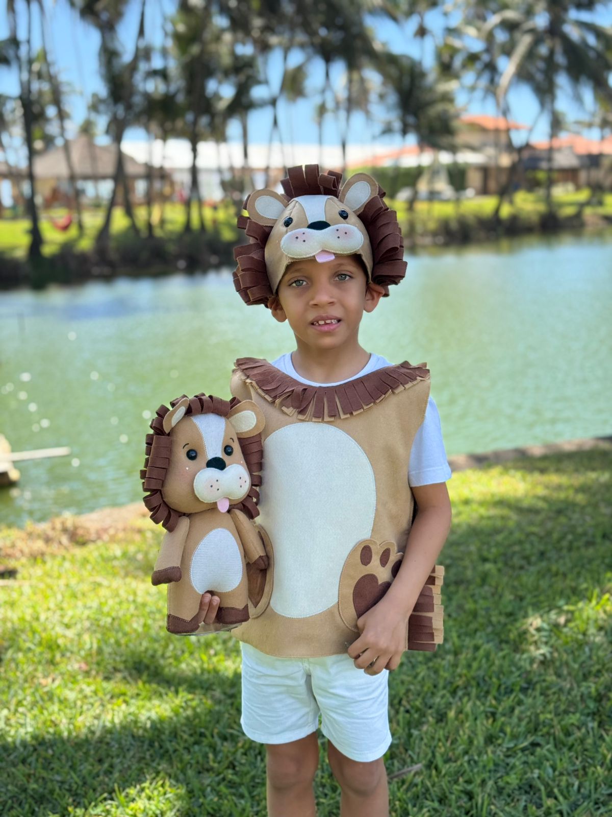 Molde Digital - Kit Colete + Touca Leão